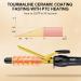 DAN Technology 3/4 Inch Tourmaline Ceramic Hair Curling Iron - Fast Heating LCD Screen Auto Off | Ideal for DIY & Salon Use (Gold Black - Buy Online on SooperMarket.com