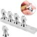 Glomora Nail Stand Horse Head Nail Tip Practice Rack Magnet Adsorption False Nail Display Support Holders for False Nail Tip Manicure Tool Home and Salon Use (Silver) - Buy Online on SooperMarket.com