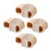 KALLORY 4pcs Toe Splitter Toe Stretcher Big Toe Straightener Toe Spreader Foot Protectors for Feet Hammer Toe Straightener Thumb Brace Double-hole Toe Cover Toe Separating Cover Adjustable 6X3.2CM Assorted Color