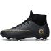 WLY Men's Soccer Boots FG Cleats 9.5 Black - Hightop Athletic Shoes for Competition/Training - Buy Online on SooperMarket.com