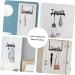 WOONEKY Nail- Coat Hook Wall Hooks for Coats Over Door Towel Rack Cabinet Hanger Towel Hook Black Metal - Buy Online on SooperMarket.com