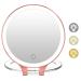 Magnifying Mirror 10X 1X Double Sided Magnification Makeup Vanity Mirror Rechargeable Lighted Mirror with 3 Color Setting Adjustable Rotation LED Vanity Desk Mirror Rosegold