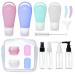 Silicone travel bottles travel bottle 16 pieces of silicone travel bottles set TSA-tested run-off batches for shampoo lotion conditioner shower gel etc.