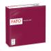 FATO-disposable paper napkins ideal for informal lunch and buffets pack with 40 napkins size 38x38 4-folded 2-layer color bordeaux 100% pure cellulose paper FSC burgundy