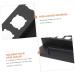 FOYTOKI Curling Iron Rack Hair Curler Holder Wall Mounted Curler Holder Kickstand Black Stainless Steel - Buy Online on SooperMarket.com