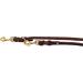 Premium Dog Liner Grease Leather Brass Leash - Adjustable 3.50m x 8mm for Small & Large Dogs - Durable Dark Brown - Buy Online on SooperMarket.com