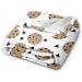 Yyhhaofa Cookies Food Chocolate Chip Biscuits 40"x30" Ultra Soft Micro Fleece Blanket - Anti-Wrinkle Hypoallergenic and Long Lasting Black 40"x30" - Buy Online on SooperMarket.com