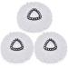 Gulongome 3 Pack Replacement Mop Head Spin Mop Refill,Microfiber Easy Cleaning Mop Head Replacement
