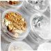 12 Pot/Set Gel Nail Polish Set Nail Art Accessories Gold Silver Paillette Foil Chip Sparkling Flake DIY Glitter Decal Acrylic UV Gel Decoration - Buy Online on SooperMarket.com