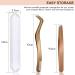 Gold Eyelash Applicator Tool Set for False Lash Clusters - 2 Pcs - Buy Online on SooperMarket.com