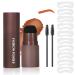 LXZJJM Eye-Brow Stamp Stencil Kit Eyebrow Stamp Stencil Kit Hairline Powder With 10Pcs Reusable Thin & Thick Eyebrow Stencils for Perfect Brows 1.8g(0.06 OZ.) (07 TRUE RED)