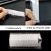 180 Pieces Hair Extension Tape Tabs Double Sided Replacement Tape for Hair Extensions Double Sided Extension Tapes Tape Extension Replacement Tape with Rat Tail Comb White (White) - Buy Online on SooperMarket.com