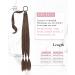 REECHO Long Straight Wrap Around Ponytail Extension - Ginger Brown 34 Inch | Synthetic Hairpieces for Women - Buy Online on SooperMarket.com