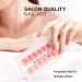 AILLSA Press On Nails - Short Glue On Fake Nails Set | 15 Sizes 37-Piece with Glue Grapefruit - Buy Online on SooperMarket.com