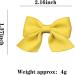 KERTFGOKU Yellow Hair Bows Clips for Girls - 2 PCS Cotton Ribbon Non Slip Hair Accessories for Baby Girls and Toddlers - Buy Online on SooperMarket.com