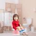 Foldable Portable Potty Seat for Kids - Small Pink Travel Potty Training Toilet for Toddlers - Indoor & Outdoor Foldable Toilet Seat for Car - Children's Portable Toilet - Buy Online on SooperMarket.com
