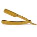 Replaceable blade razor with replaceable blade and gold-plated metal handle (incl. 2 replaceable blades)