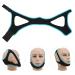 Adjustable Anti-Snoring Chin Strap - Black with Sky Blue Trim - Stop Snoring & Improve Sleep Quality - Buy Online on SooperMarket.com