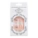 Brishow Pink Heart French Short Press-On Nails | 24 Ballerina Acrylic Artificial Nails for Women & Girls - Perfect for Every Occasion - Buy Online on SooperMarket.com