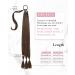 REECHO DIY Braid Ponytail Extension 34 Inch - Long Straight Wrap Around Synthetic Hairpieces for Women in Medium Brown - Buy Online on SooperMarket.com