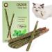 OSDUE 12PCS Cat Catnip Sticks Catnip Toys for Cats Teething Toys Cat Chew Toy Teeth Clean Chewing Grindin for Cat Kitten Kitty Natural Wood Sticks for Cats Play and Relax A-12 PCS Cat Catnip Sticks