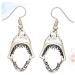 PACKOVE Sterling Silver Earrings 1 pair Earbobs Woman Earrings Girl Fashion Eardrop Mouth Shark for Silver Dress Dangler Night - Buy Online on SooperMarket.com