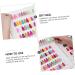 minkissy 1pc Nail Color Book Nail Color Chart Display Nail Color Display Board Salon Nail Color Plate Nail Polish Color Chart Nail Color Display Plate Accessories Manicure Abs White - Buy Online on SooperMarket.com