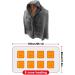 Yajexun USB Heated Hoodie Ceiling Scarf - Fast Warming Electric Overfent with 3 Levels Soft Flannel Intelligent Control for Shoulder & Back - Women's Gray - Buy Online on SooperMarket.com