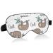 Haskirky Light Blocking Eye Mask Breathable and Adjustable Adult Men and Women Travel on Business Trips Yoga Meditation Light Smooth Comfortable Eye Mask Office Deep Sleep Goodies Cool Cartoon Slot