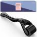Derma Roller Microneedle Kit Titanium Needles Face Beard Roller For Home Use 0.25mm (Black)