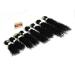 Buy 8-14 Inch Eunice Brazilian Kinky Curly Hair Bundles - Premium Black Jerry Curly Human Hair (8 10 12 Inch) for International Shipping - Buy Online on SooperMarket.com