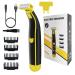 2024 New Men's Electric Shaver Full Body Washed Wet and Dry Shaver Dry Wet Waterproof Mens Rotary Body Groomer Shaver Facial Shaver Ergonomic Body Shaver Electric Beard Trimmer