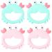 PREMYO Cooling Teething Ring for Babies - BPA-Free Silicone Teething Aid - Soft Relief for Teething Pain - Crab Mint Flavor - Buy Online on SooperMarket.com