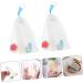 Healeved 8 Pcs Foaming Net Foam Soap Body Exfoliator Soap Sack Saver Pouch Net Bag for Soap Pe White - Buy Online on SooperMarket.com