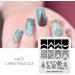 Alexnailart Christmas Halloween Nail Stamping Plate (CHRISTMAS 023) - Manicure Templates for Festive Nail Art Designs - Buy Online on SooperMarket.com