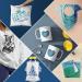 FANGZHIDI Infusible Transfer Ink Sheets 12 pcs Blue Solid Color Bundle - Pre-Printed Sublimation Paper for T-Shirt and Mug - Buy Online on SooperMarket.com
