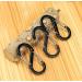 Mini Black Aluminum Carabiner Snap Hook for Fishing/Camping - Outdoor Sports Keychain - Buy Online on SooperMarket.com