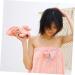 MAGICLULU Coral Fleece Hair Drying Cap Fast Drying Cap Shower Water Absorption Hair Cap Pink Princess Hat Hedging - Buy Online on SooperMarket.com
