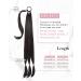 REECHO DIY Braid Ponytail Extension | Long Straight Wrap Around Synthetic Hairpiece 30Inch-160g Black Brown - Buy Online on SooperMarket.com