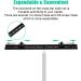 Aluminum Cold Shoe Extension Bar for Dual Camera Flash Mount - 1/4 & 3/8 Screw Tripod Bracket, Adjustable and Sturdy - Ideal for LED Video Light and Flash Photography - Buy Online on SooperMarket.com