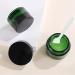 Zeoabsy 12-Piece 20ml Green Glass Cream Jar Set with Black Screw Caps & Spatulas | Ideal for Gels & Creams - International Shipping Available - Buy Online on SooperMarket.com