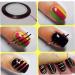 Cinnamon Color Glitter Nail Art Striping Tape - 4pcs Adhesive Rolls, 1-3mm Tips - Buy Online on SooperMarket.com