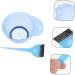 FRCOLOR Hair Dye Brush 1 Set Hair Color Kit Mixing Bowls Hair Oil Applicator Hair Coloring Bowl Hair Color Brush Hair Coloring Brush Hair Coloring Mixing Bowl Plastic Bowl Set Hair Dye - Buy Online on SooperMarket.com