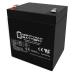 Mighty Max Battery ML5-12 - 12V 5AH SLA Replacement for PS4-12 Battery with F1 Terminal