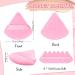 Prousky 6-Piece Dark Pink Triangle Makeup Powder Puffs - Soft Velour Puff for Pressed and Loose Powder, Ideal for Face Foundation and Mineral Makeup Application - Buy Online on SooperMarket.com