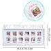 Baby's First Year Photo Frame - Newborn Keepsake for 12 Months, Nursery Decor and Mother's Day Gift in White - Buy Online on SooperMarket.com