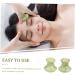 Mikinona 2pcs Neck Massager Tool Face Massager Eye Massager Eye Face Beauty Massagers Roller Rose Quartz Jade - Buy Online on SooperMarket.com