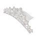 minkissy Rhinestone Pearl Crown Hair Comb - Mini Princess Crown Comb Wedding Crystal Tiara Crown Headbands for Wedding Birthday Party