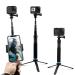 AFAITH Selfie Stick for GoPro Hero 11 10 9 8 7 6 5 4 Mini Max Session, Insta360, DJI OSMO Action Camera, Aluminum Alloy GoPro Selfie Stick with Stable Tripod Waterproof Handheld Monopod