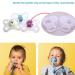 10pcs White Silicone Adapter Rings for Button Style Baby Pacifier Clips - Buy Online on SooperMarket.com